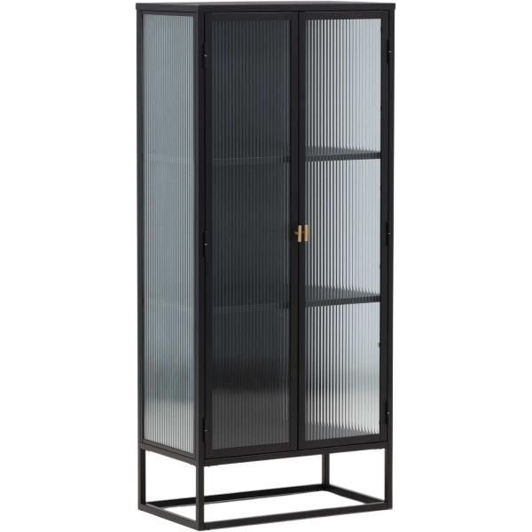 Vitrine en acier 70 x 40 x 160 cm Garis