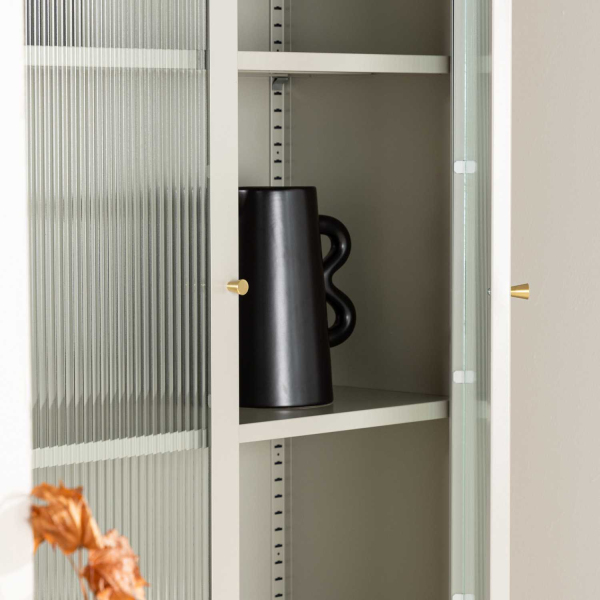 Vitrine en acier 80 x 35 x 180 cm Lima - 7