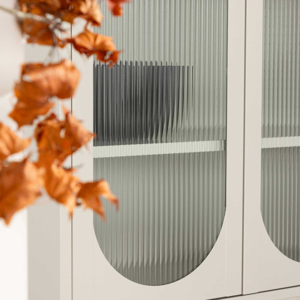 Vitrine en acier 80 x 35 x 180 cm Lima - 8