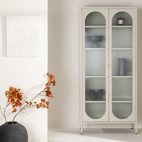 Vitrine en acier 80 x 35 x 180 cm Lima - VENTURE HOME