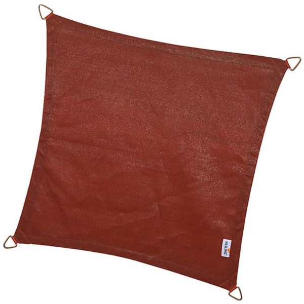 Voile d'ombrage carrée Coolfit terracotta