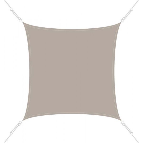 Voile d'ombrage carrée 4 x 4m