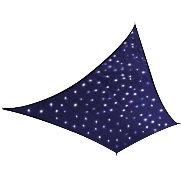 Voile d'ombrage avec leds intégrées Ciel étoilé