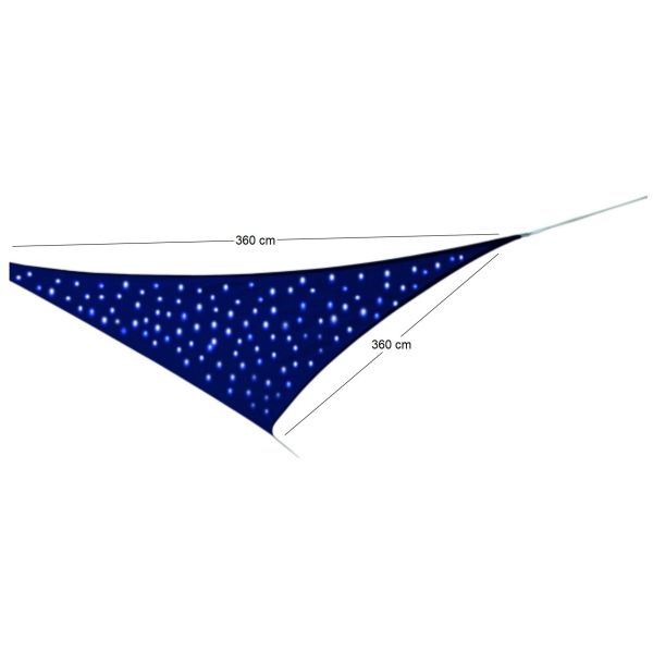 Voile d'ombrage avec leds intégrées Ciel étoilé - 71,18