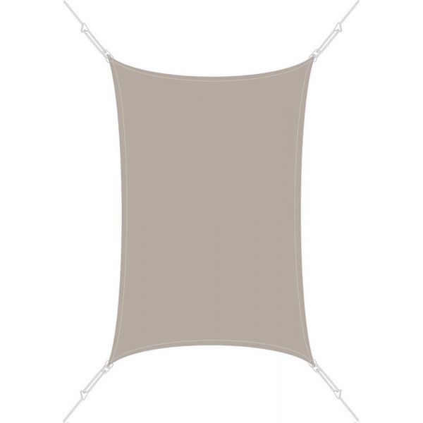 Voile d'ombrage rectangle 3 x 4,5m