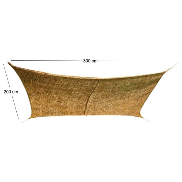 Voile d'ombrage rectangulaire en fibre de coco - 8