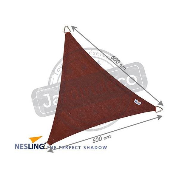 Voile d'ombrage triangulaire Coolfit terracotta - NES-0107