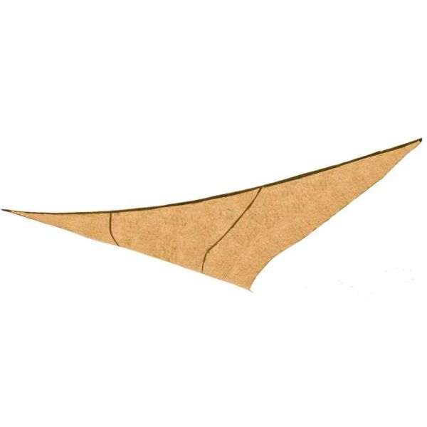 Voile d'ombrage triangulaire en jute