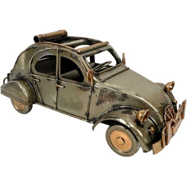 Voiture décorative en métal 2V