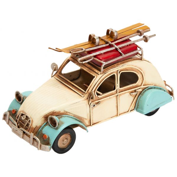 Voiture 2 Cv Vintage En Metal Sport D Hiver
