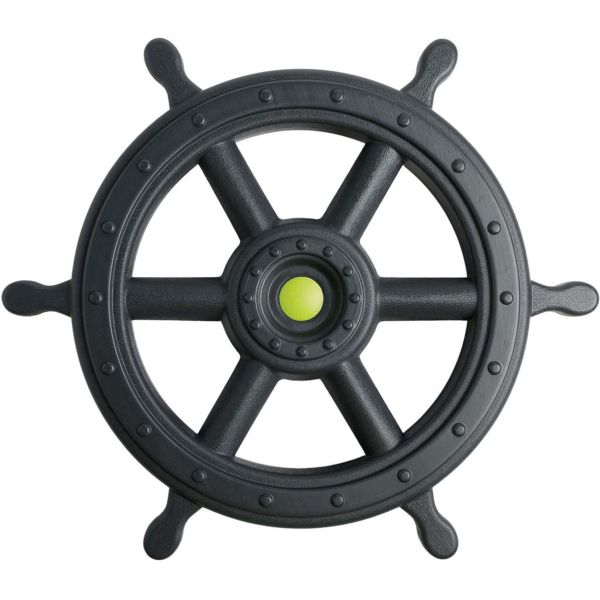 Volant en plastique bateau pirate xxl (anthracite et vert lemon)