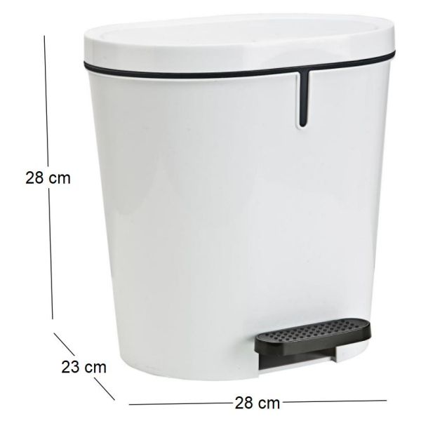 Zamora Poubelle à pédale 8L Zamora - 13,41