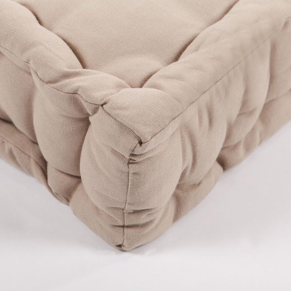 Coussin palette Mykonos beige taupe L.120 x l.80 x ep.10cm