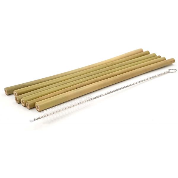 6 pailles réutilisables en bambou Bam Bam - COOKUT