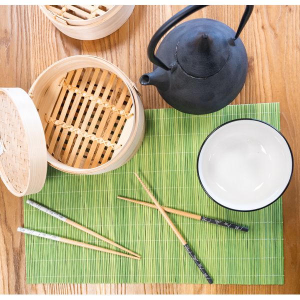 5 paires de baguettes chinoises en bambou - AUBRY GASPARD