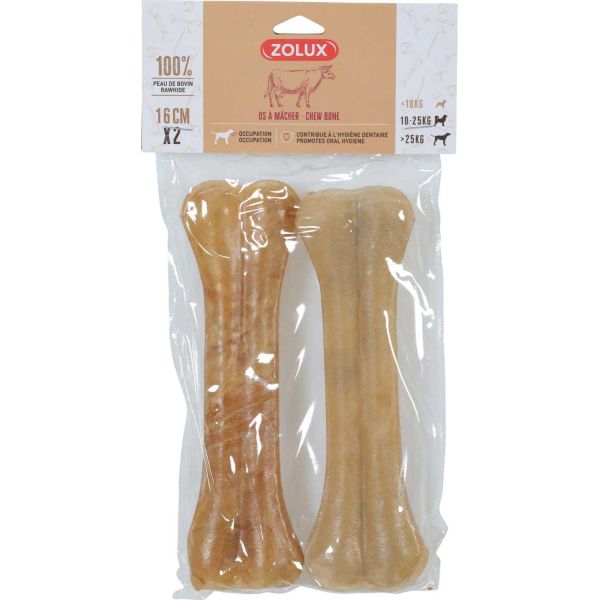 Os pressé pour chien 16 cm (Sachet de 2)