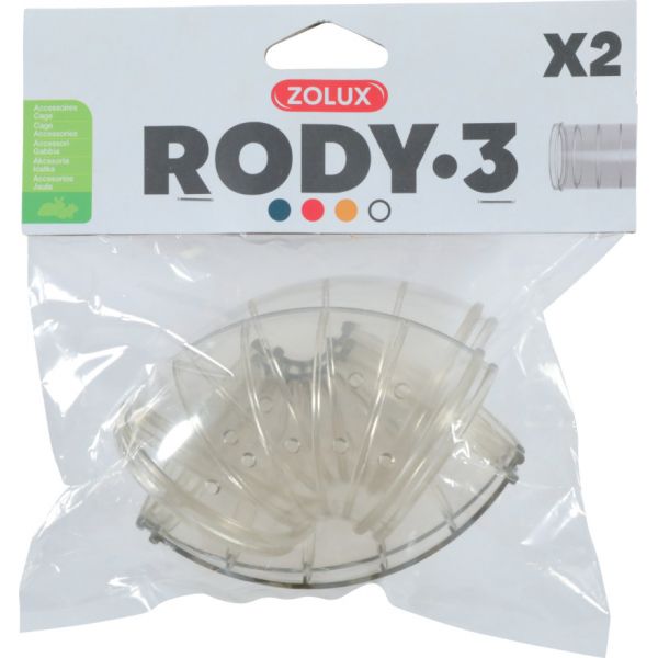 2 tubes coudes pour connexion de cages Rody - ZOLUX