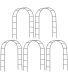 Arche déco en fer noir Atea (Lot de 5)
