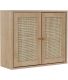 Armoire murale cannage et bois Bali