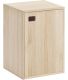 Armoire en pin brut 1 porte 2 tablettes Dinamic