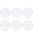 Assiette en porcelaine avec liseré doré (Lot de 6) (Assiettes plates - 20 cm)