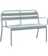Banc de jardin en aluminium Soha (Gris galet)