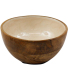 Bol en manguier et émail Nacre (11 cm)