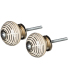 Boutons de porte rond avec cercles (Lot de 2)