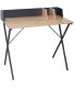 Bureau en bois et métal Brice (Gris)