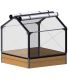 Carré potager en mélèze avec serre Siberian (Longueur 120 cm)