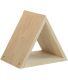 Casier à bouteilles triangulaire en pin Prisma