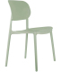 Chaise colorée en polypropylène Cheer (Vert jade)