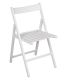Chaise pliante en bois (Blanc)