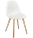 Chaise scandinave patchwork blanc
