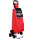 Chariot shopping en polyester 6 roues (Rouge)