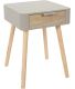 Chevet en bois 1 tiroir Zoran (Taupe)