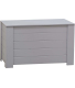 Coffre de rangement en pin  77 x 40 x 50 cm (Gris)