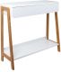 Console scandinave en bois avec tiroir Ida