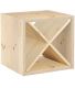 Cube avec range bouteille en pin 12 bouteilles Dinamic
