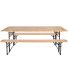 Ensemble table et banc de jardin Brasseur (Unitaire)