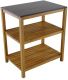 Etagère de rangement cuisine extérieure en acacia Fidji