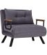 Fauteuil convertible en tissu Sando (Gris)