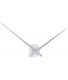 Horloge aiguilles Big Time 76cm (Argent)