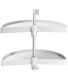 Jeu de plateaux tournants demi-lune blanc Shelvo (Plateaux de 75 cm)