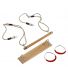 Kit 3 accessoires balançoire + anneaux de gym + trapèze