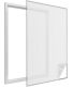 Moustiquaire fenêtre blanc 28g/m² bande auto-agrippante 9,5 mm (max 130x150 cm)