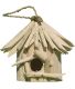Nichoir carré en bois d'albésia à suspendre (19 x 19 x 20 cm)