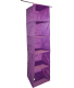 Organisateur de penderie en pvc 5 cases will b (Prune)