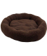 Panier rond en bouclette 60 cm (Marron foncé)