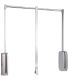 Penderie rabattable chroméee pour armoire Sling (Largeur télescopique de 60 à 83 cm)